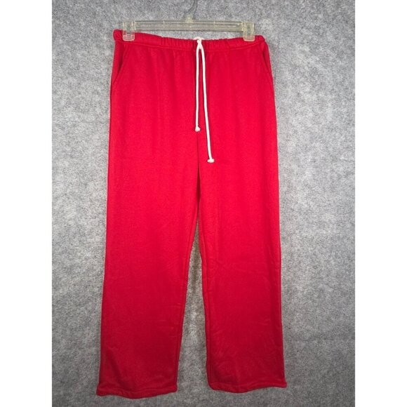 Dazy Pants - DAZY Women’s Red Sweatpants Size M Athletic Joggers Pull On Lounge Relaxed Fit